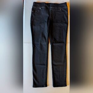 Chico' So Slimming  Pull On Comfort Stretch Women's Black Jeans Size 1.5